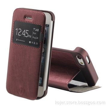 Popular Leather Flip Case for iPhone 5S and Many Other Models